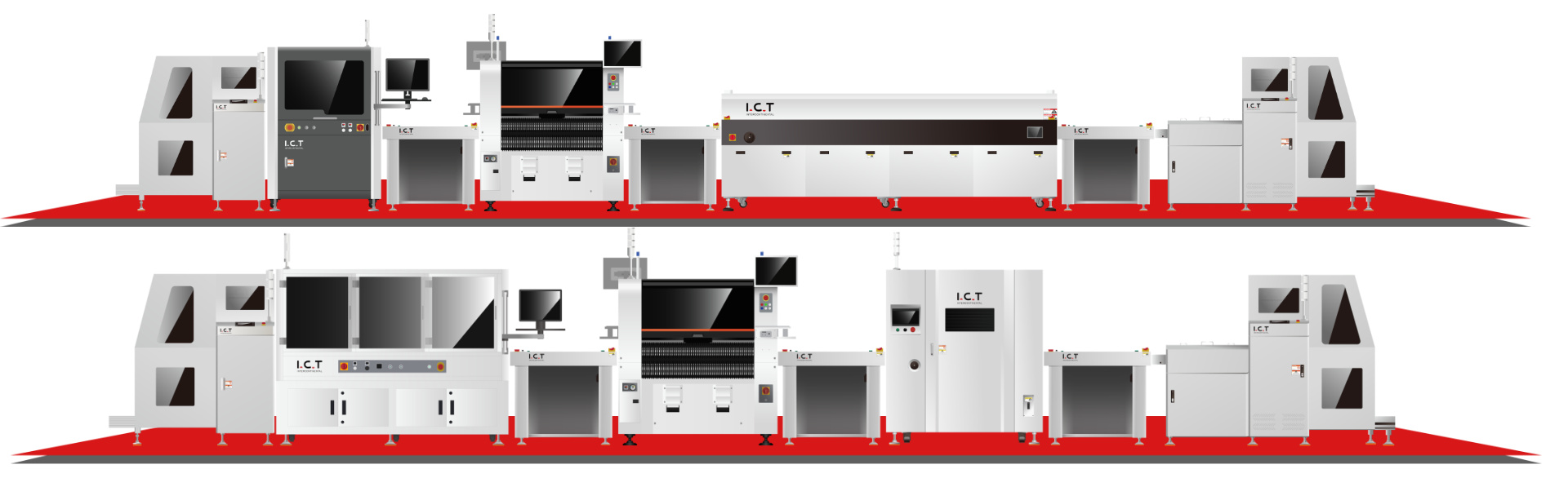 SMT Dispensing Machine Line SMT 自動販売機ライン