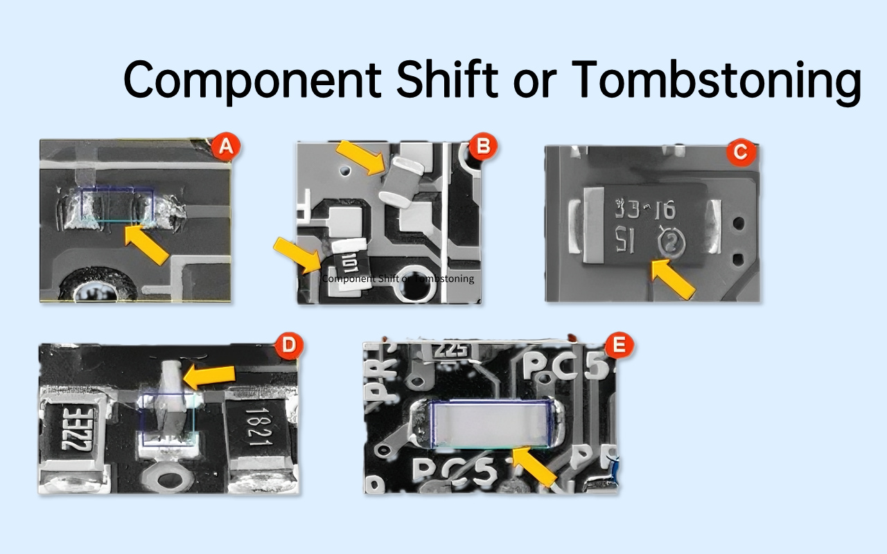 5. Defects AOI Excels At — Where X-ray Is Less Effective 5. 欠陥 AOI は X 線の効果が低い場合に優れています