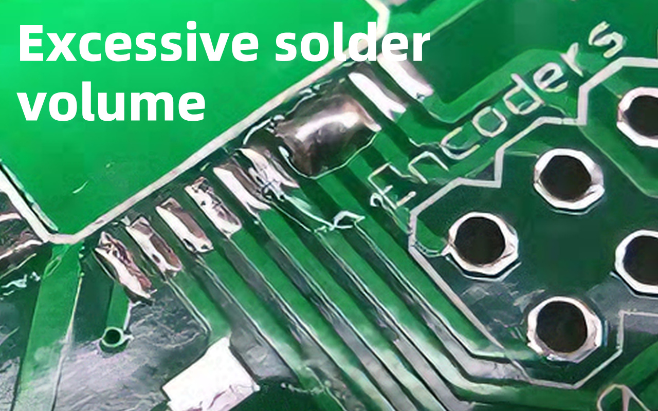 1.1 Repeated insufficient:excessive solder volume 1.1 繰り返しのはんだ量不足:はんだ量過多