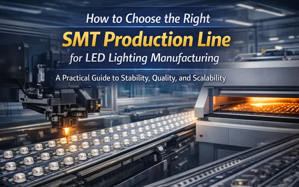 How to Choose SMT Production Line for LED Lighting Manufacturing LED 照明製造のための SMT 生産ラインを選択する方法