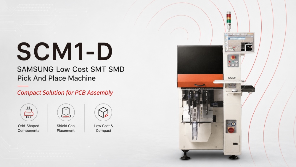 SCM1-D SAMSUNG Low Cost SMT SMD Pick And Place Machine SCM1-D SAMSUNG 低コスト SMT SMD ピック アンド プレース マシン