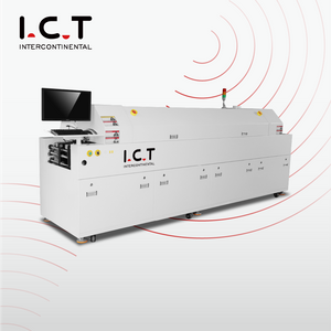 I.C.T-S6 |費用対効果の高い 6 ゾーン SMT 鉛フリー リフロー オーブン マシン 低価格