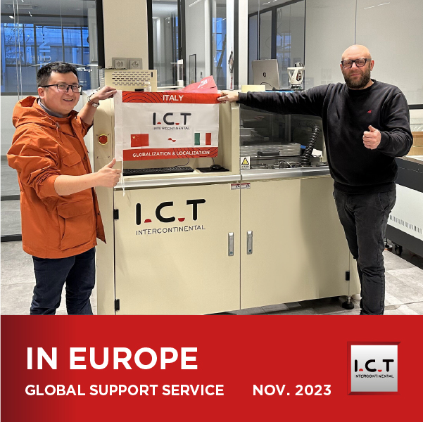 世界展開: I.C.T が SMT の専門知識をヨーロッパに持ち込む