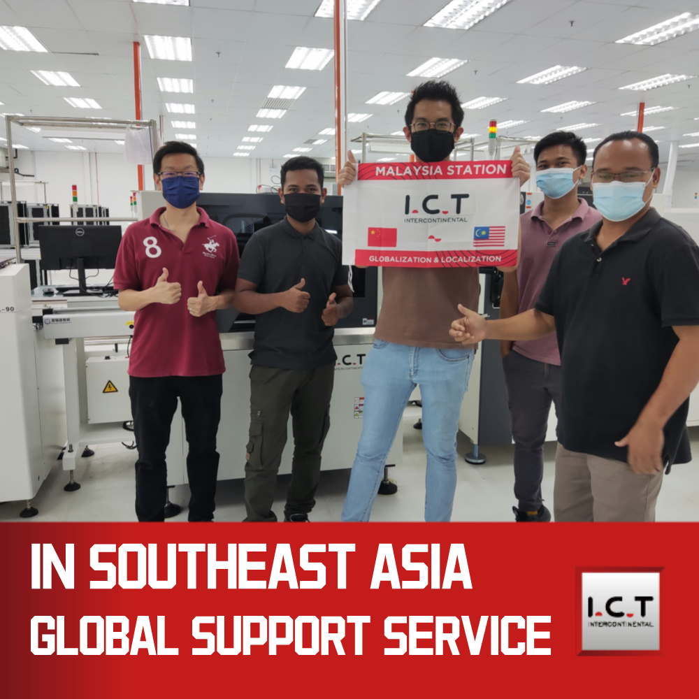 I.C.T -4034高品質のフルオートSMT PCB印刷機