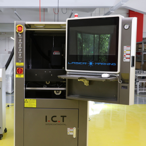 I.C.T |封入ファイバー LED 電球レーザー印刷および切断マーキング マシン