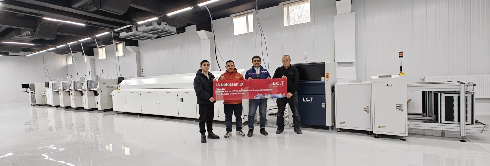 I.C.T SMT およびウズベキスタンの DIP ライン テクニカル サポート
