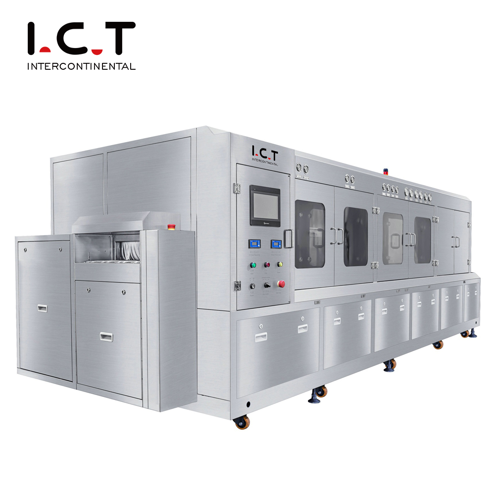 I.C.T-6300 |SMT 自動 PCBA オンライン洗浄機 