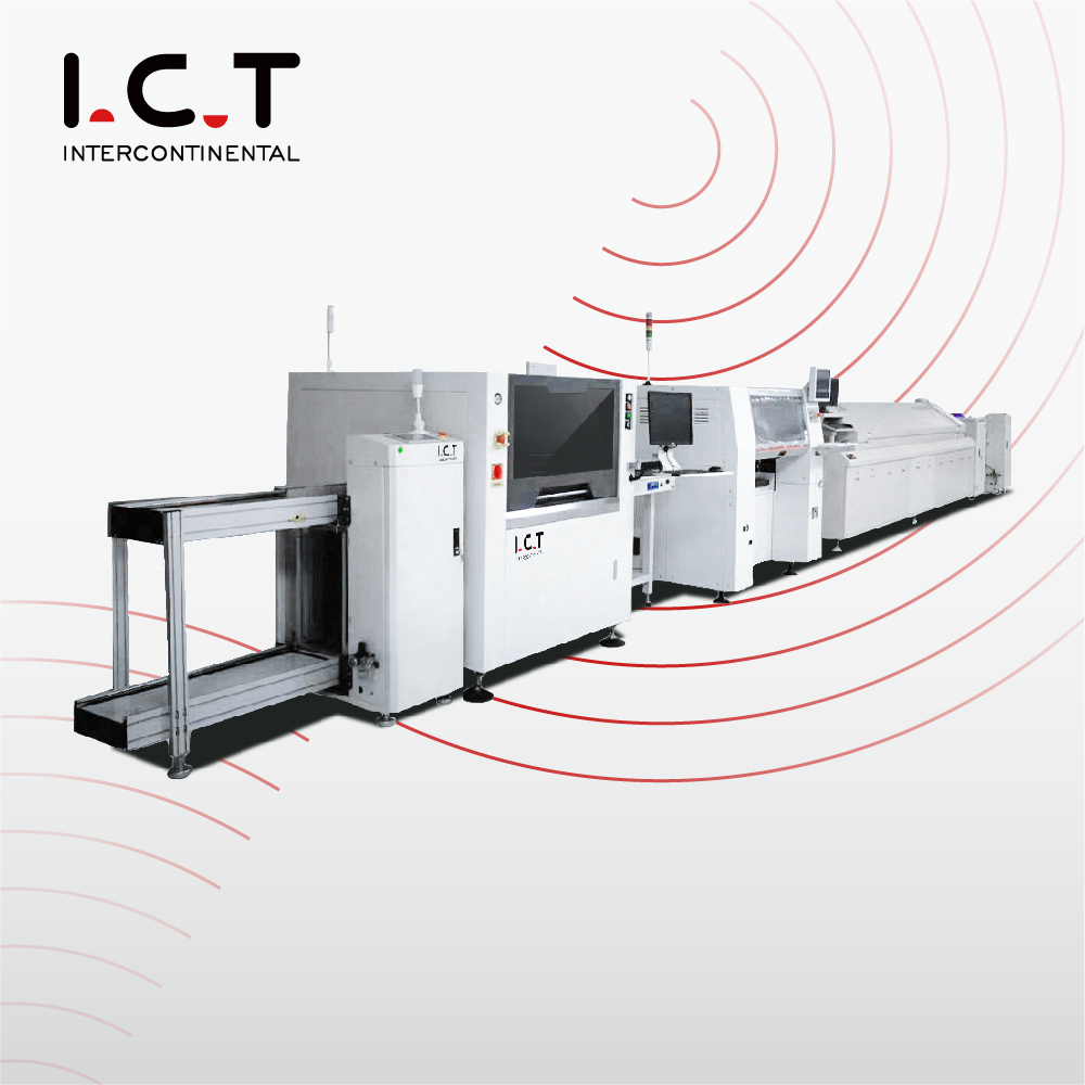 I.C.T |視覚的な LED ライトテスト製造機 SMT 器具アセンブリ生産ライン