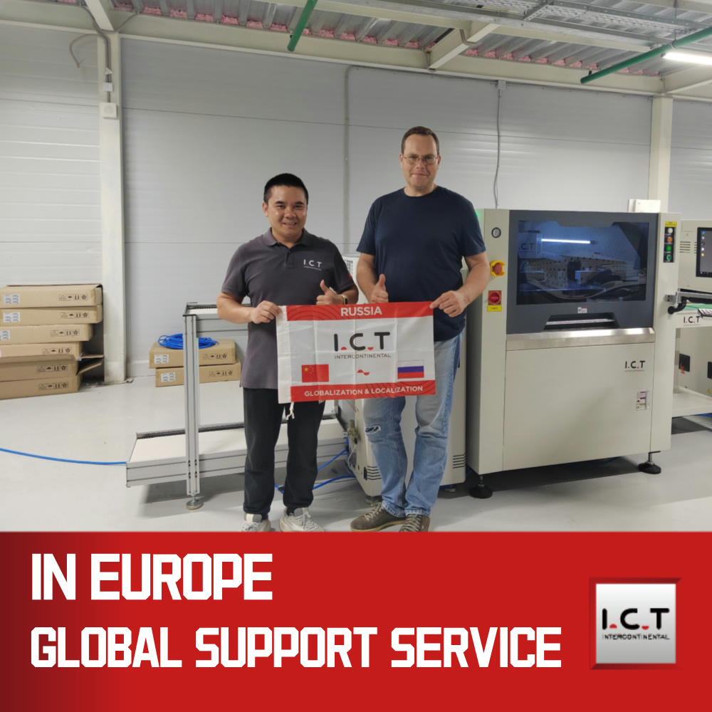 フルオート SMT PCB スクリーン ステンシル プリンタ機自動モデル I.C.T-5151 