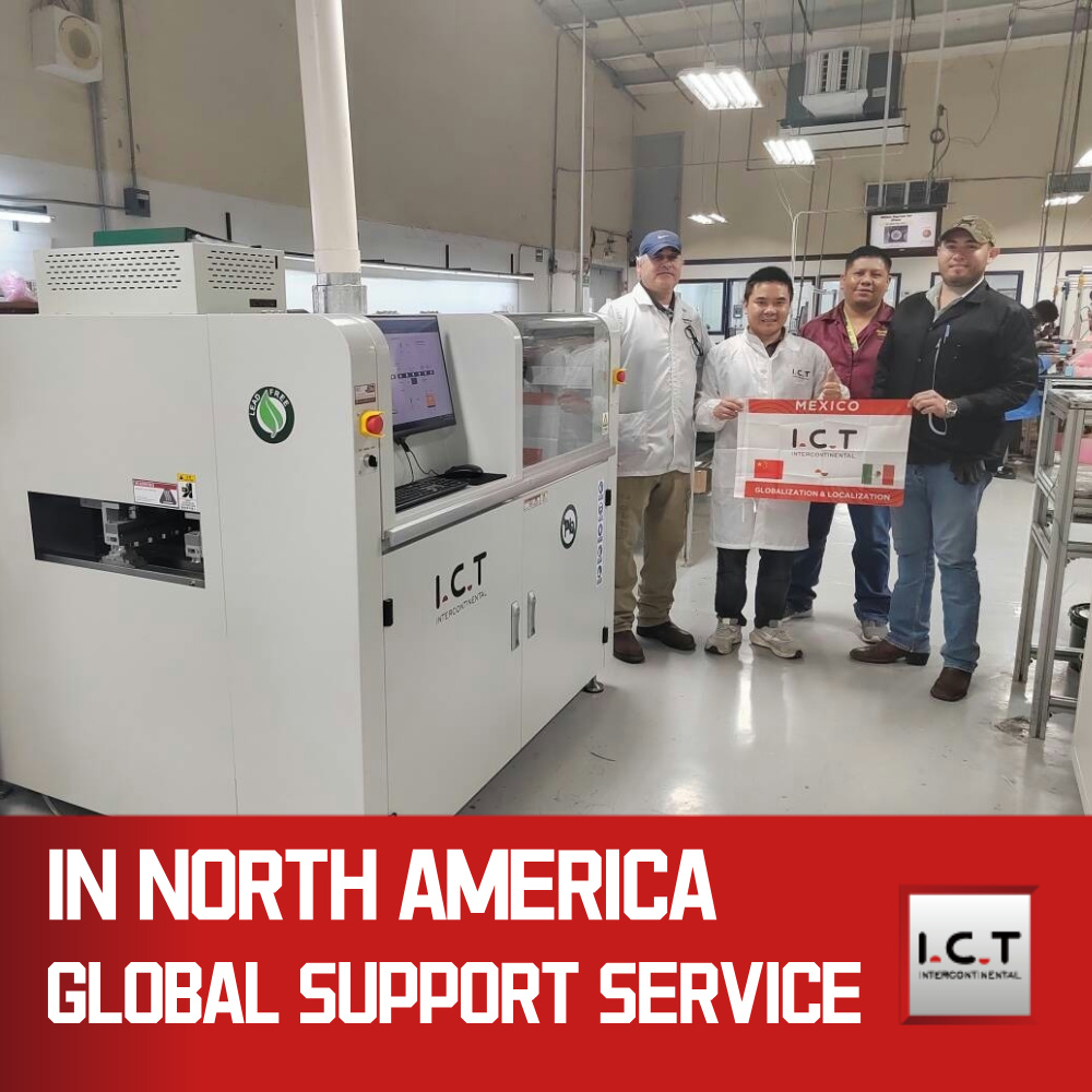 I.C.T |高効率鉛フリーデジタルデュアル選択ウェーブはんだ付け機システム