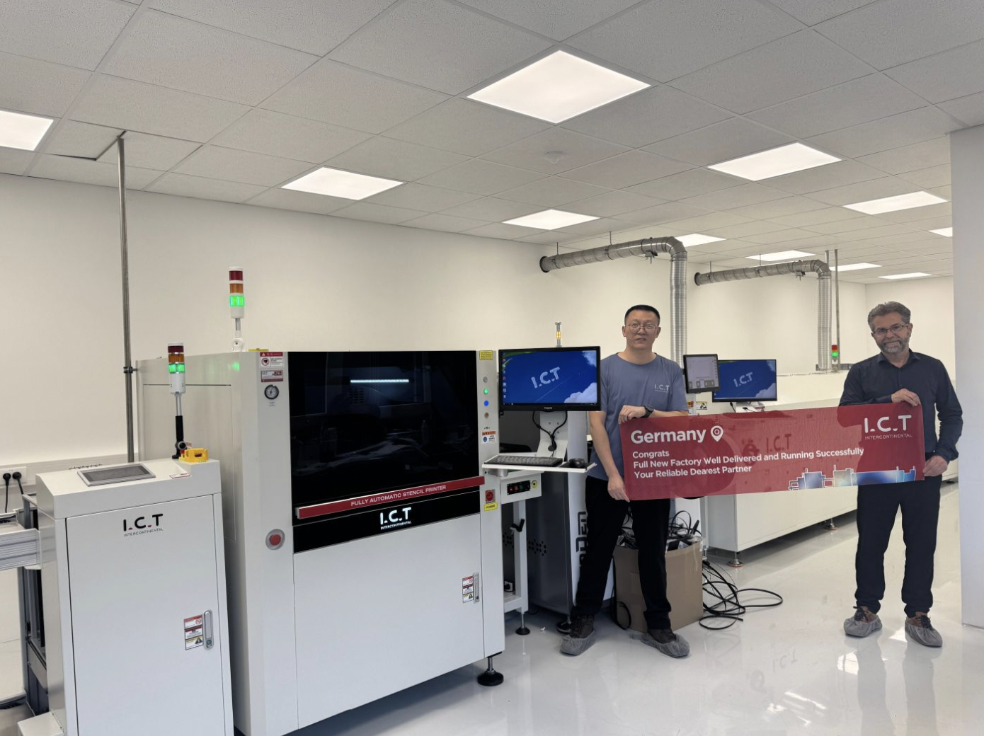 I.C.T SMT の完全なラインが正常にインストールされました.png