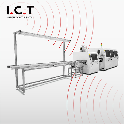 I.C.T-Acrab350 |高安定性 DIP PCB 窒素ウェーブはんだ付け機