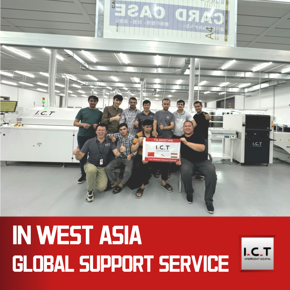 I.C.T | SMT ライン標準自動はんだペースト ステンシル スプレー印刷機