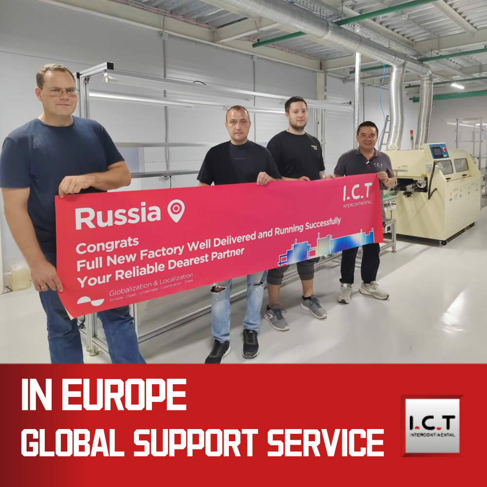 I.C.T | iPhone用ダブルプラットフォーム鉛フリーウェーブはんだ付け機