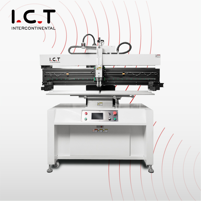 P12 ICT 半自動 ステンシル プリンター SMT PCB 半自動ペースト印刷機