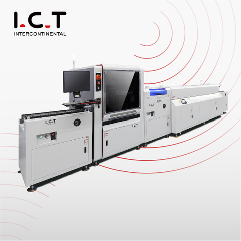 I.C.T |SMT スマートフォン生産ライン PCBA PCBA 用コーティングラインマシン 