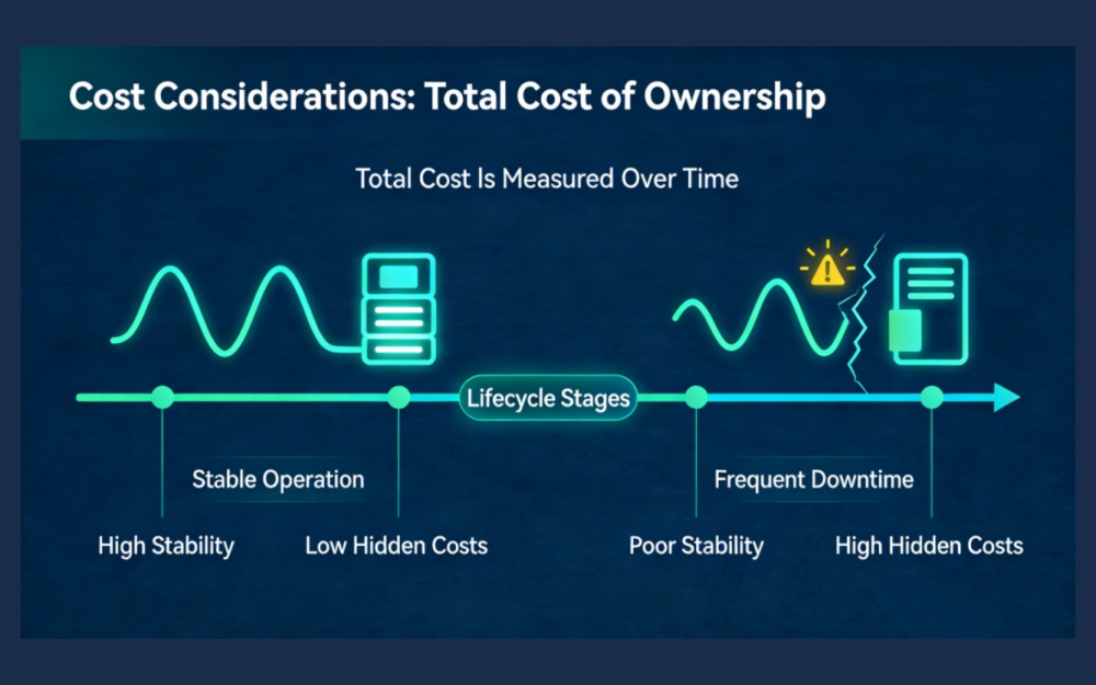 総コストは時間の経過とともに測定される