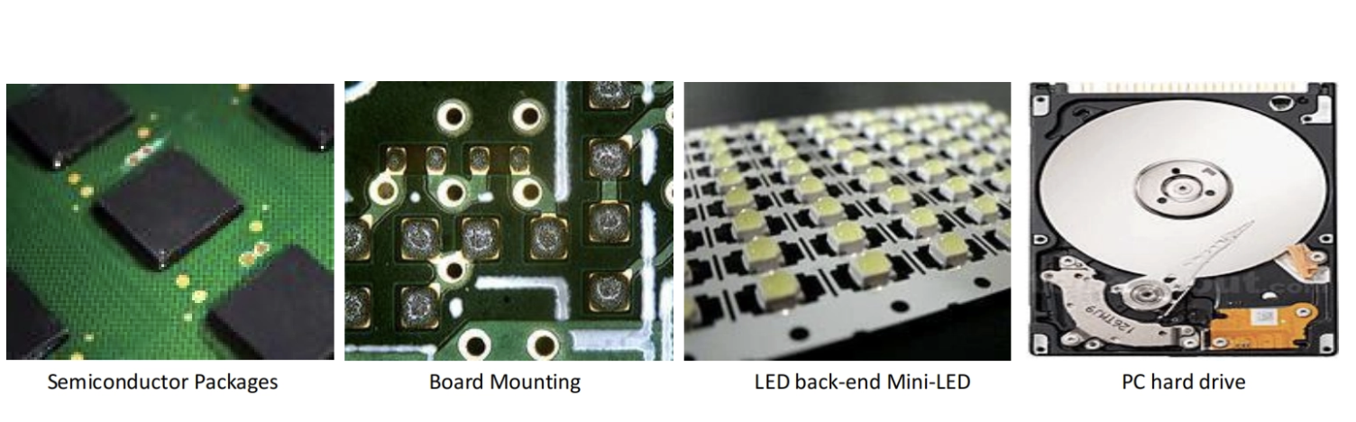 高精度はんだペーストジェット塗布機の応用
