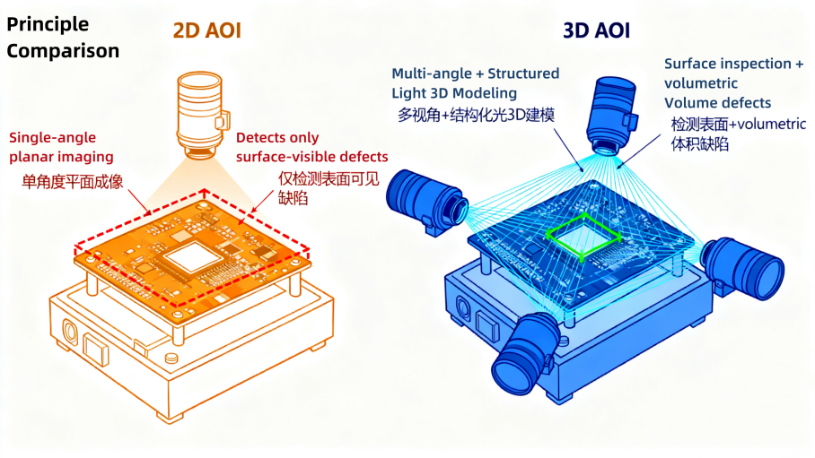 2D VS 3D の原理比較 AOI