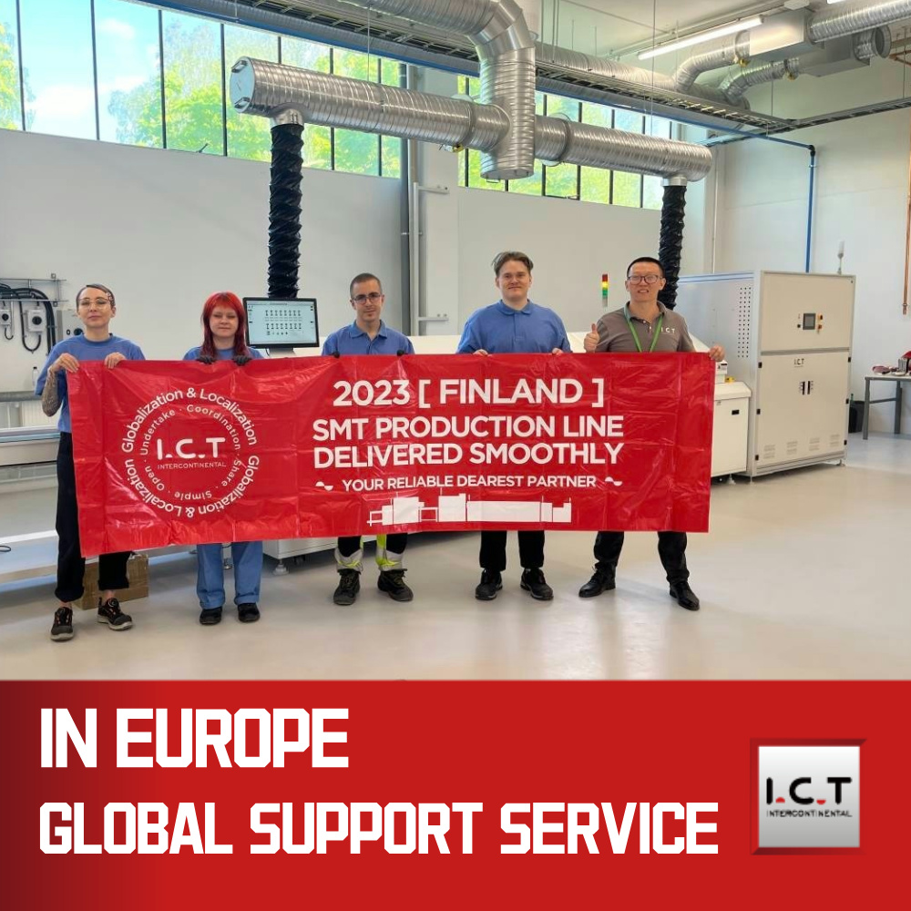 I.C.T | SMT ライン標準自動はんだペースト ステンシル スプレー印刷機