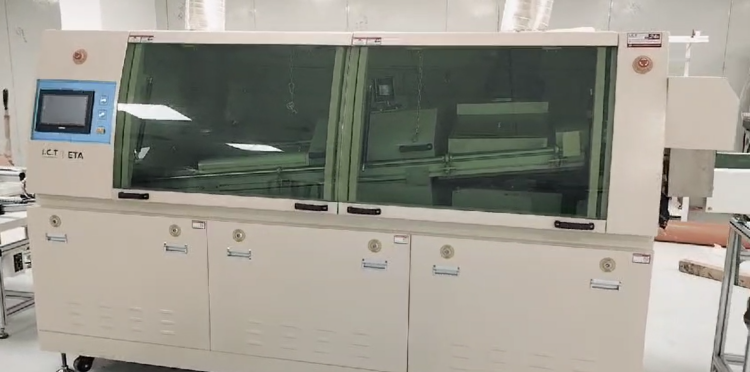 I.C.T波のはんだ付け機