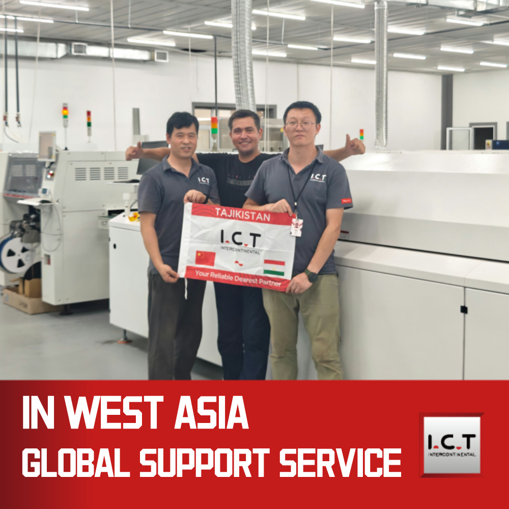 I.C.T |費用対効果の高い SMT 溶接リフローはんだ付けリフローオーブン機 600mm