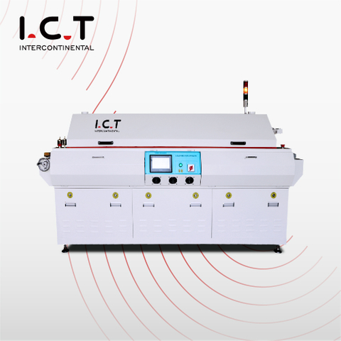 I.C.T |10 ゾーン窒素鉛フリーリフローオーブンコンパクト SMT マシン温度データロガー 
