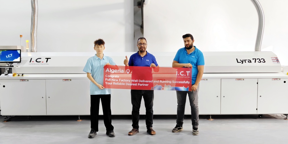 I.C.T、アルジェリアでスマートフォン製造用の完全な SMT 生産ラインを納入.jpg