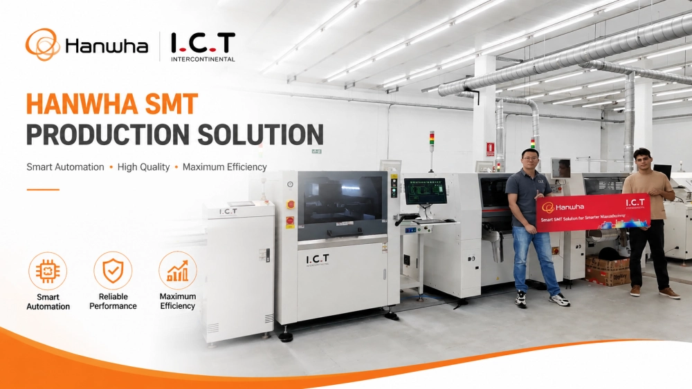 I.C.T ハンファ SMT 生産ライン.webp