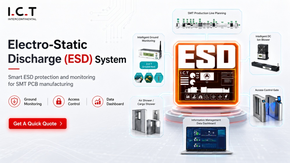 SMT PCB 製造における静電気放電 (ESD) システム